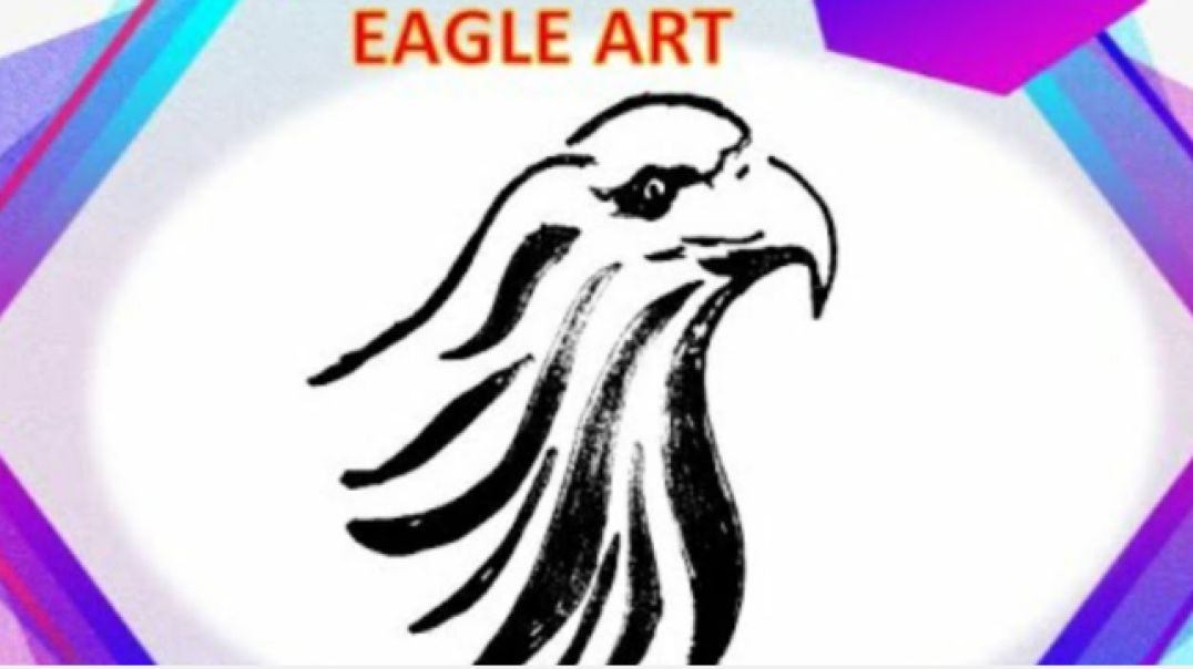 ⁣EAGLE DRAWING  ART VIDEO