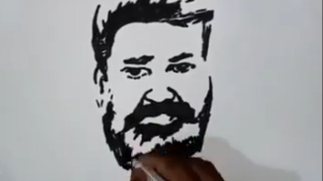 kerala_actor_mohanlal_draw_video(360p)