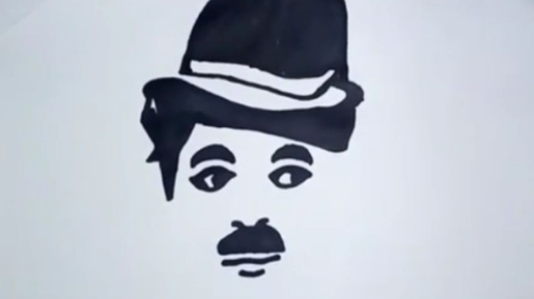 HOW TO DRAW CHARLIE CHAPLIN FACE IN EASY STEPS