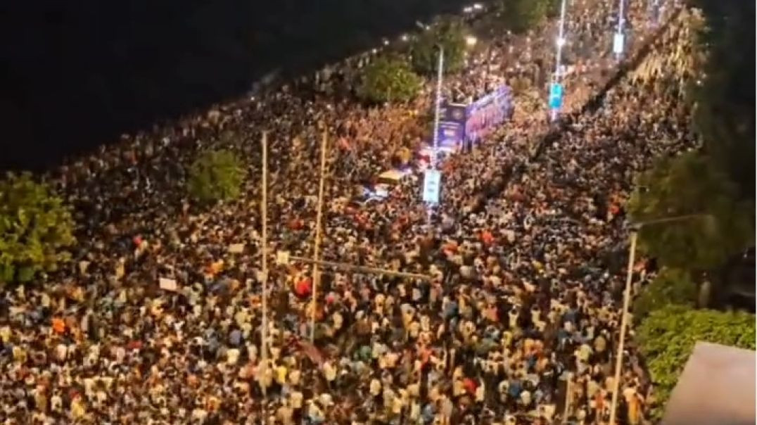 ⁣Team India's Victory Parade in Mumbai